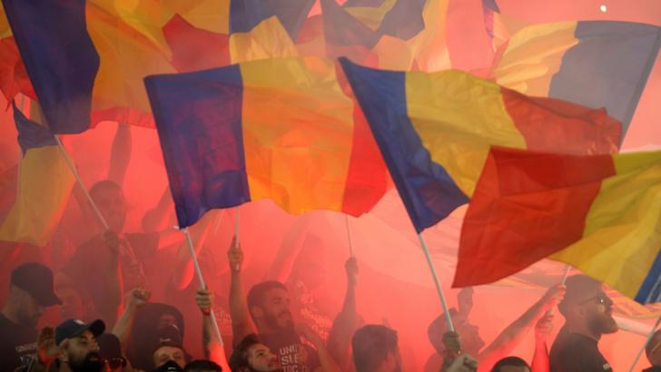 Romania football fans